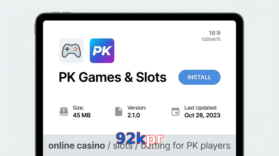 Game list for 92Kpr gameapk section